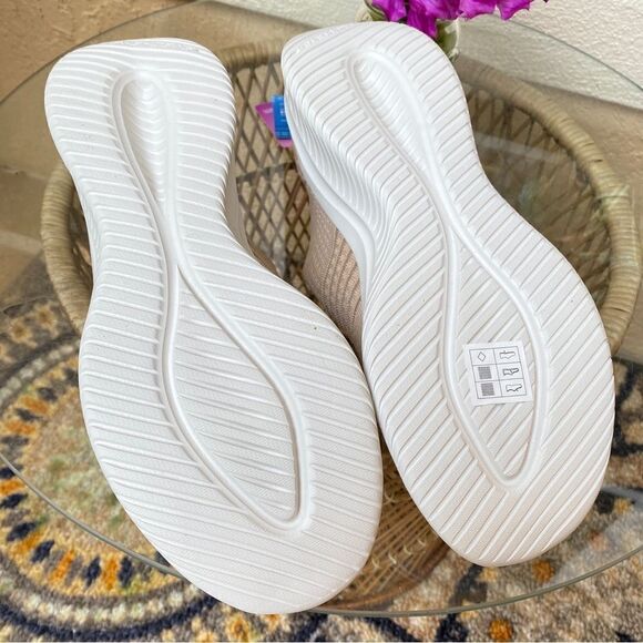 SKECHERS STRETCH FIT AIR COOLED MEMORY FOAM SNEAKERS 9 TAUPE - Picture 13 of 16